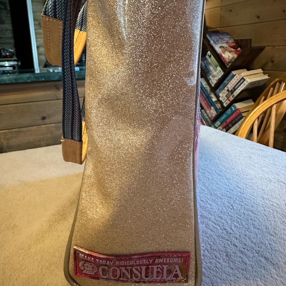 Consuela Pink and Blue Gradient Tote - Picture 4 of 15